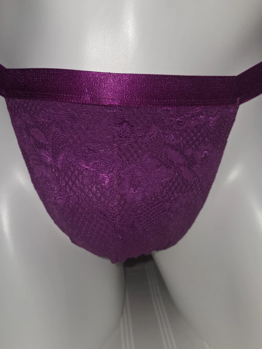 Cosabella Shiny Purple Low-Rise Men's Italian Thong Swiss Beet